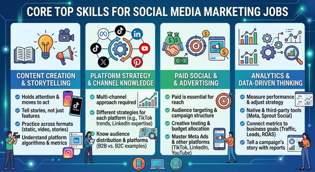 Top Skills for Social Media Marketing Jobs
