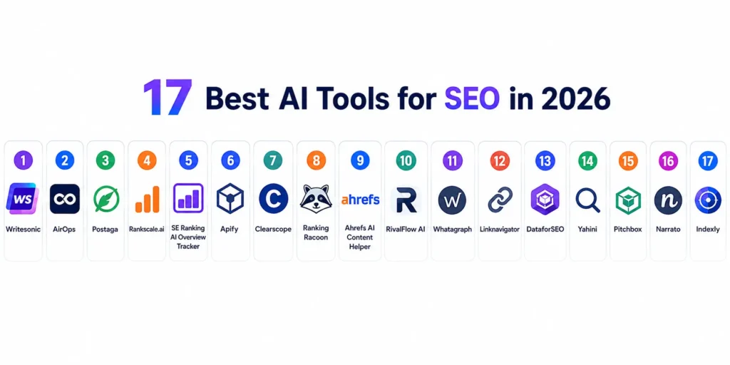 top 17 AI tools for SEO 