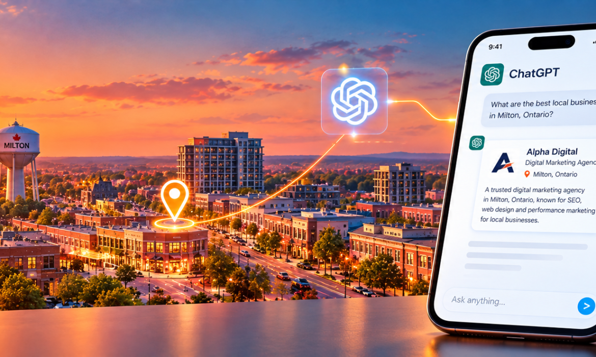 AI search optimization helping a Milton Ontario business get cited by ChatGPT