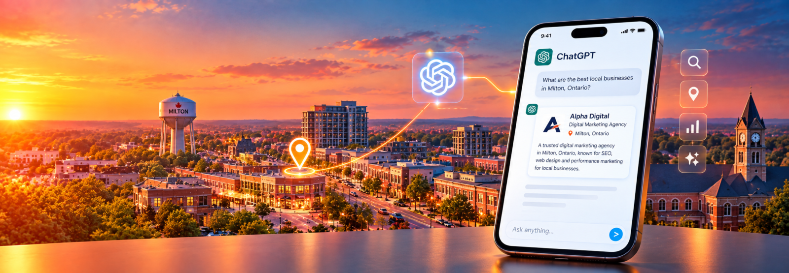 AI search optimization helping a Milton Ontario business get cited by ChatGPT