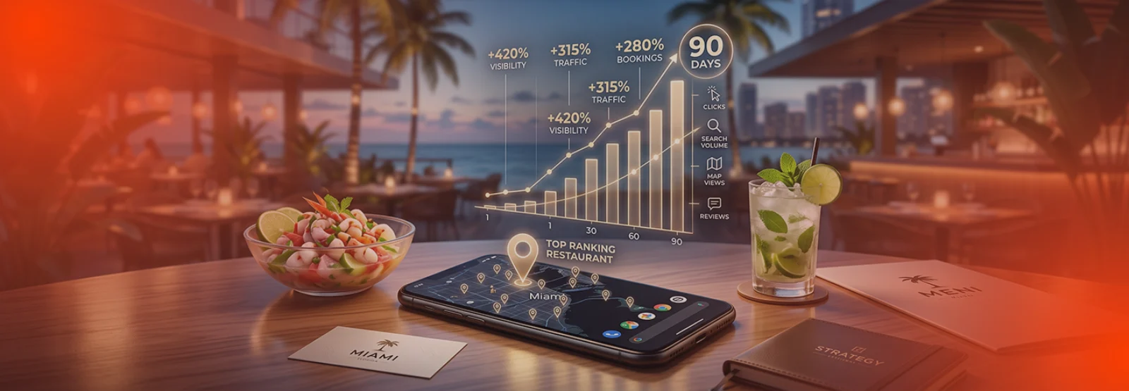 How We Improved Google Maps Ranking for a Miami Restaurant in 90 Days