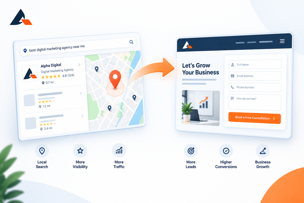 Turning local search visibility into an online conversion